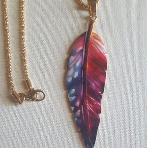 Feather necklace
